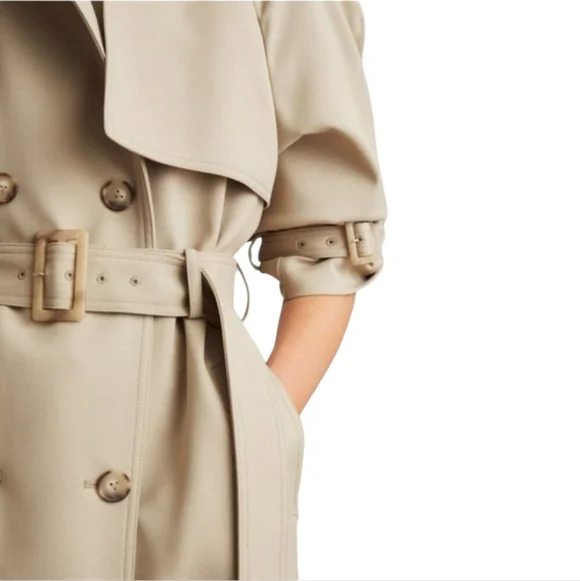 Reiss Darcie Wool-blend Belted Trench Coat - Picture 4 of 11